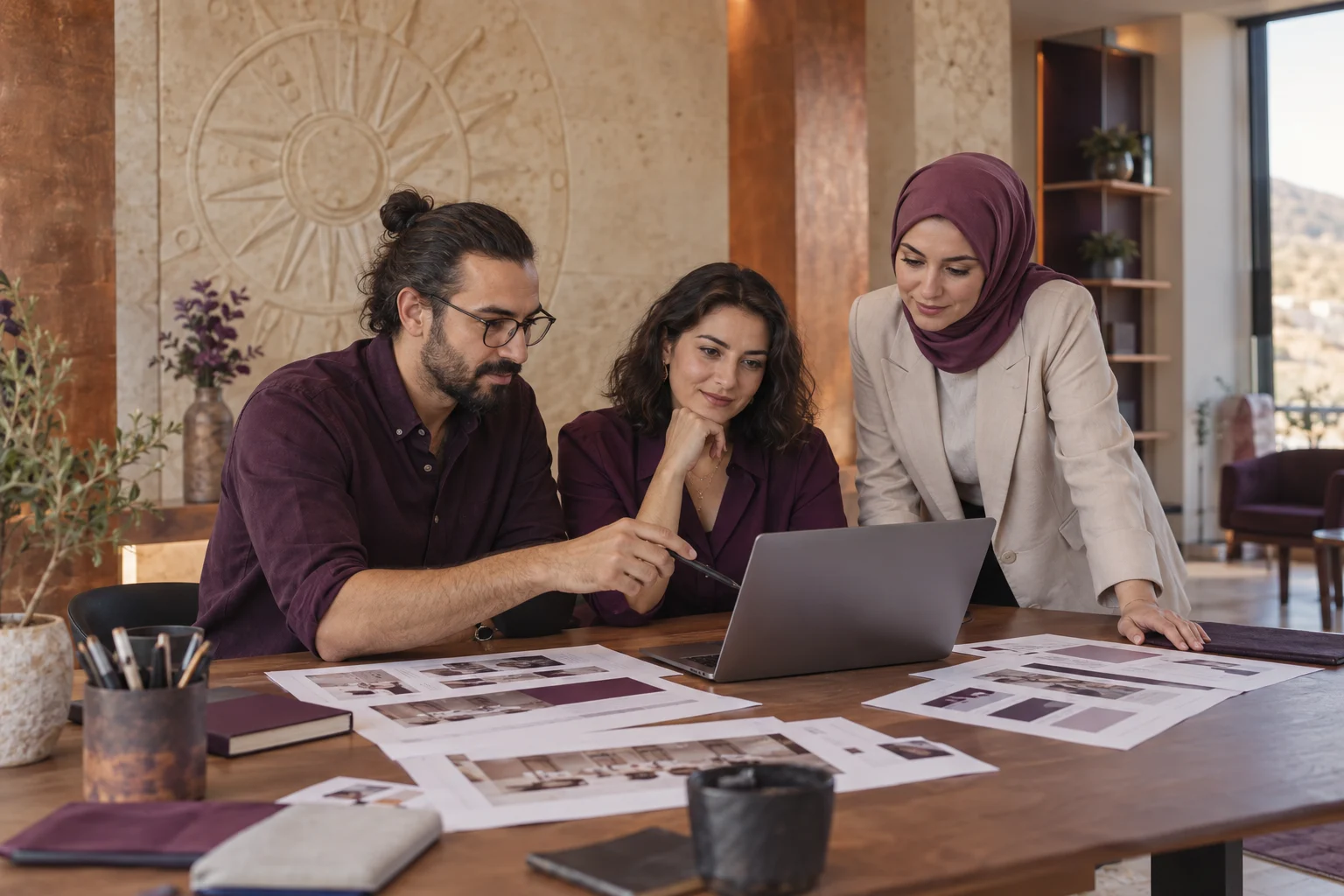 Çorum web tasarım projesi için birlikte çalışan ekip